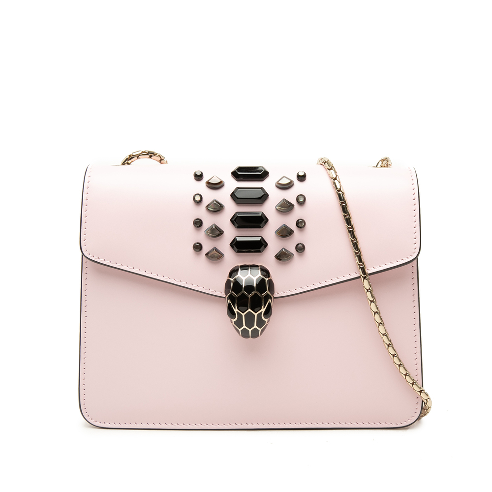 Pre-Loved Bvlgari Embellished Calfskin Serpenti Forever Crossbody